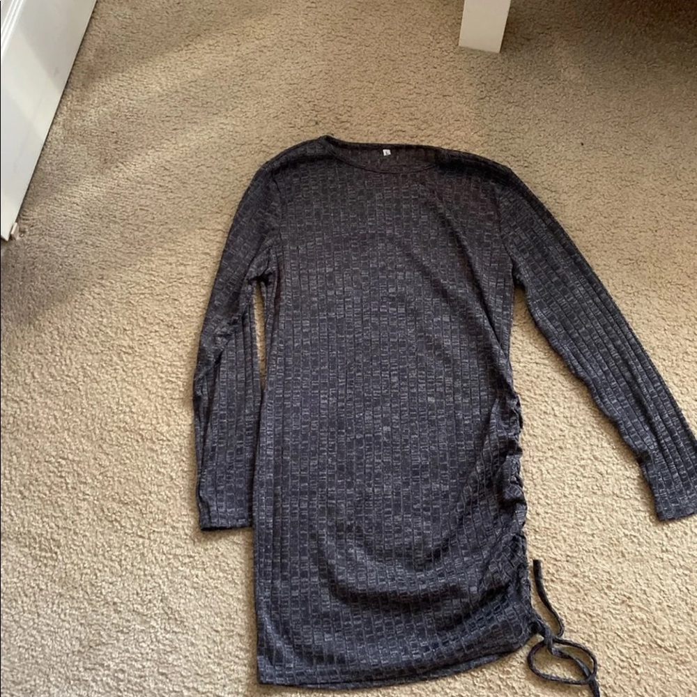 Grey long sleeve dress